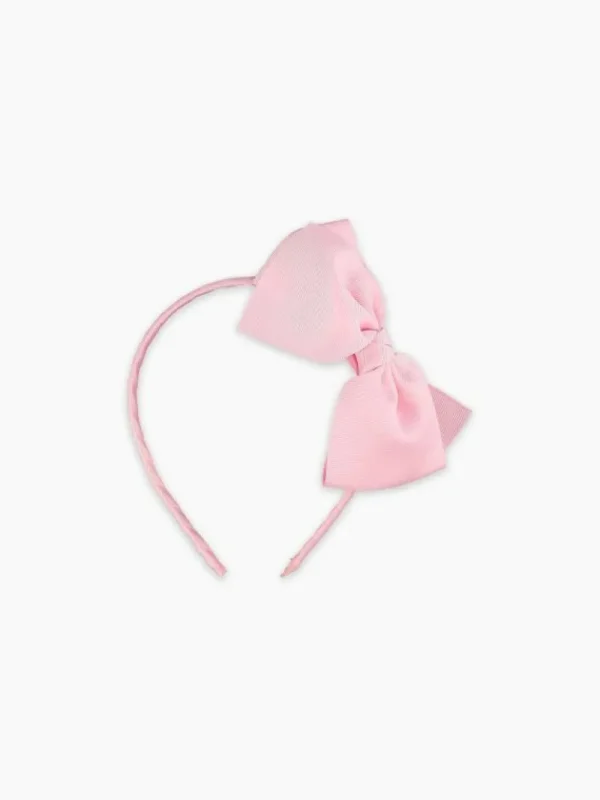 La Coqueta View All | Hair Accessories^Baby Pink Big Bow Girl Headband