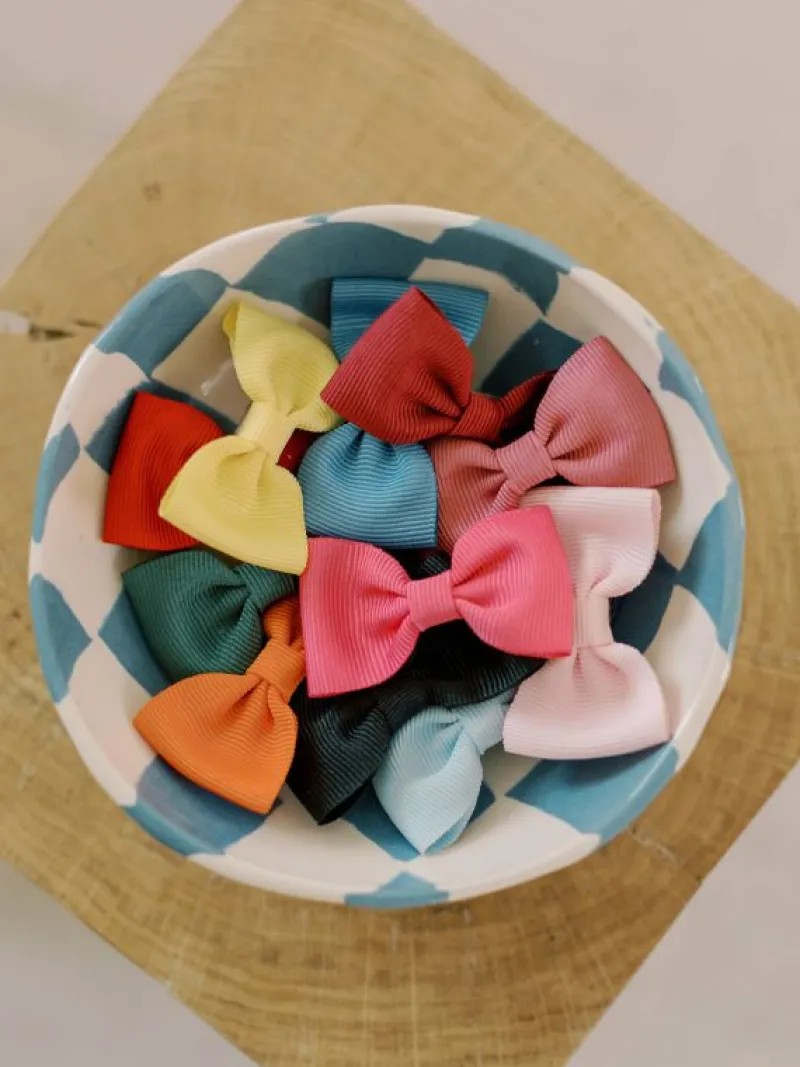 La Coqueta View All | Hair Accessories^Baby Pink Small Bow Girl Clip