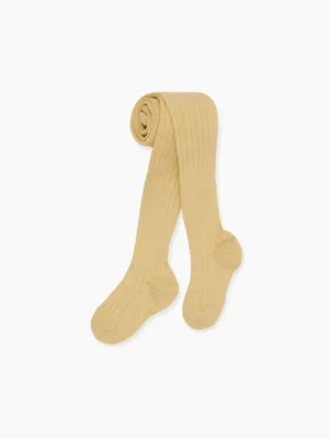 La Coqueta View All | Socks & Tights^Banana Ribbed Kids Tights