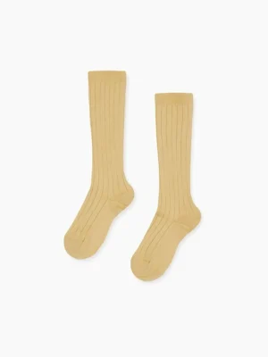 La Coqueta View All | Socks & Tights^Banana Ribbed Knee High Kids Socks