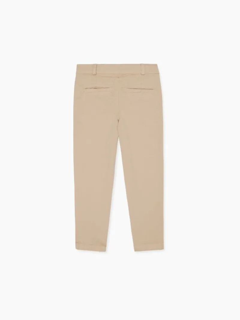 La Coqueta Pants, Jeans & Shorts^Beige Elio Boy Chinos