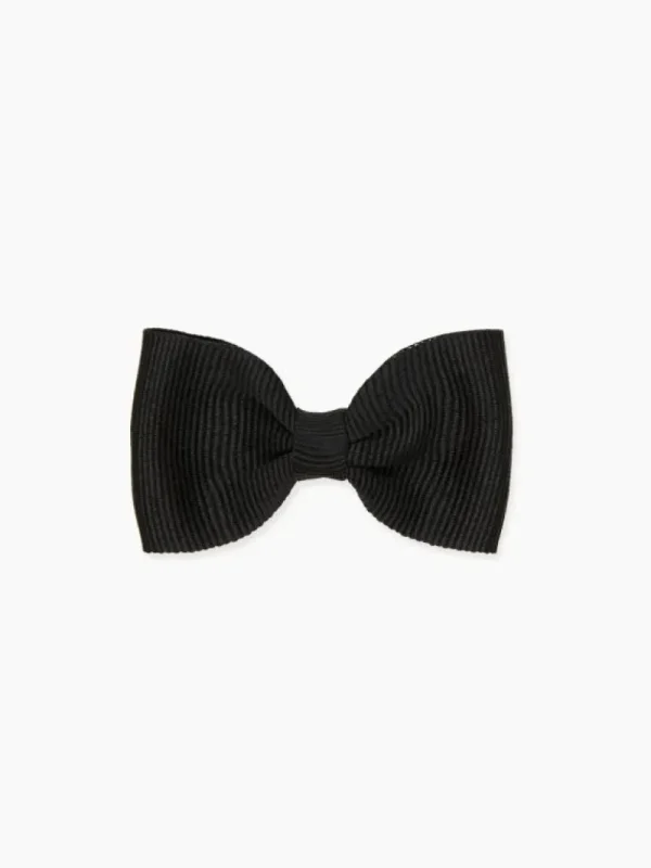 La Coqueta View All | Hair Accessories^Black Small Bow Girl Clip