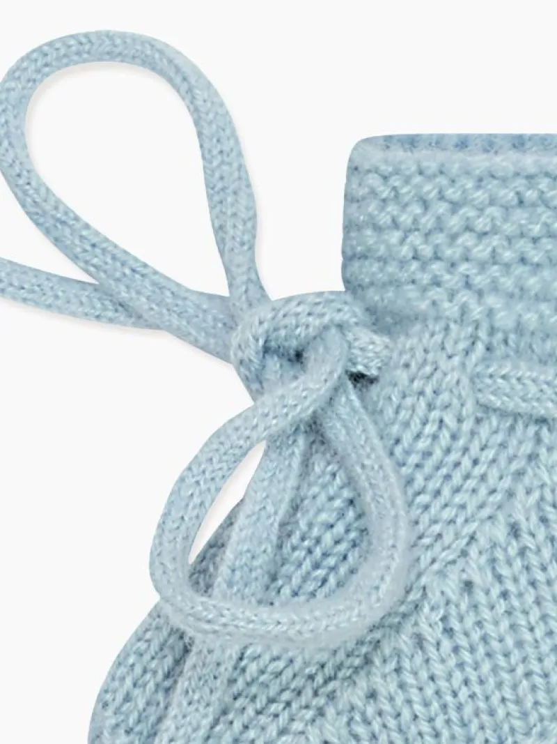 La Coqueta Baby Boots | Baby & Toddler Shoes/Baby Boots^Blue Evita Cashmere Baby Booties