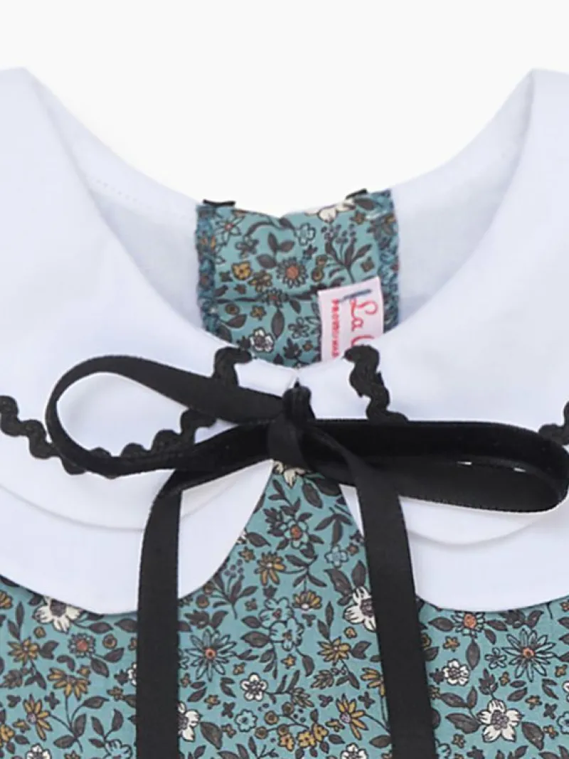 La Coqueta Dresses^Blue Floral Xana Girl Drop Waist Dress