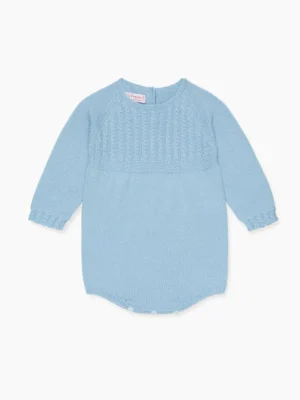 La Coqueta View All | Playsuits, Rompers & Overalls^Blue Garci Merino Baby Romper