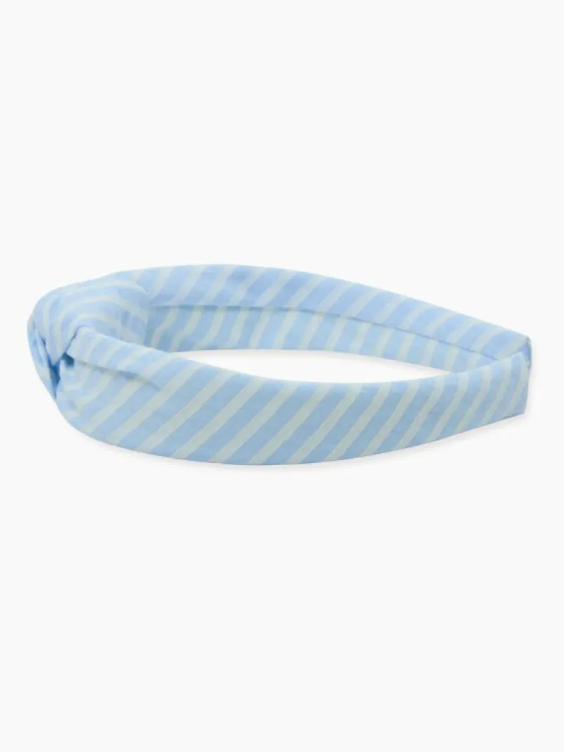 La Coqueta View All | Hair Accessories^Blue Stripe Girl Top Knot Hairband