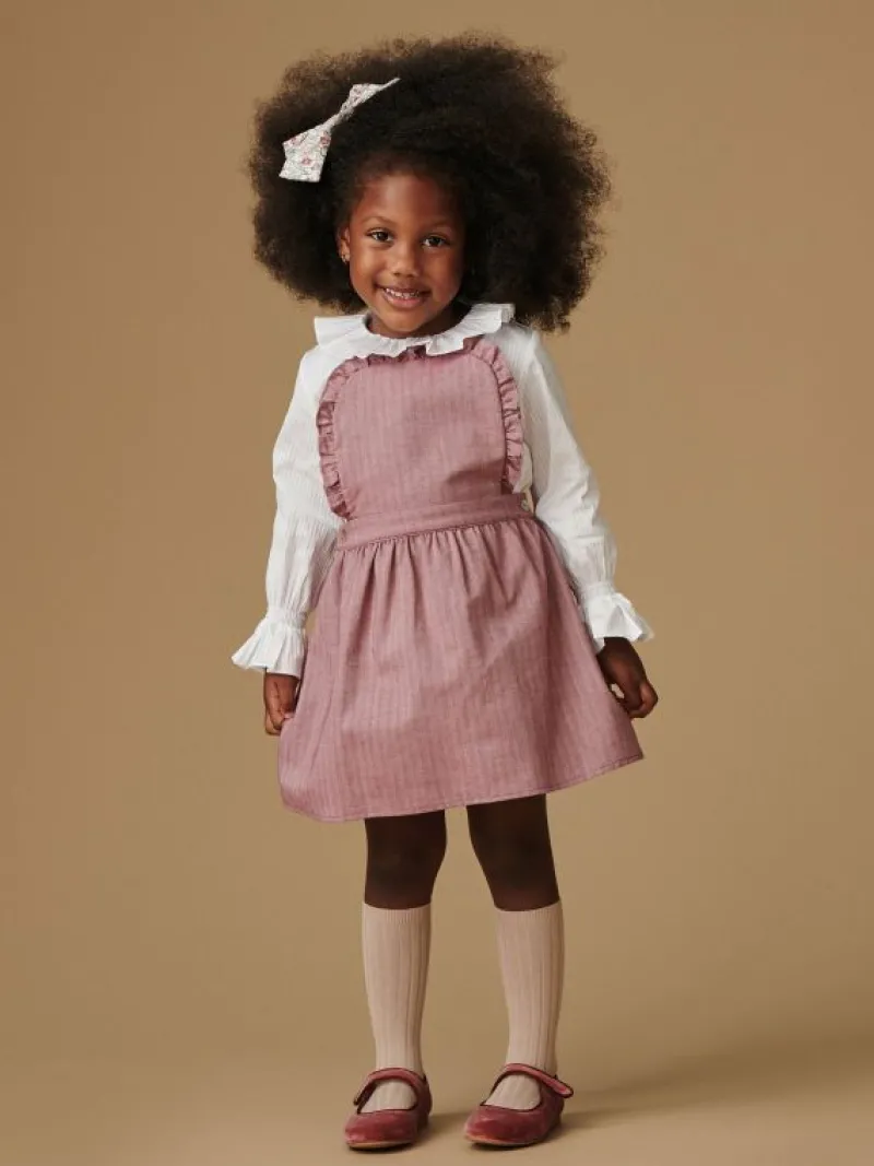 La Coqueta Skirts, Shorts & Culottes^Burgundy Alexa Girl Pinafore Skirt