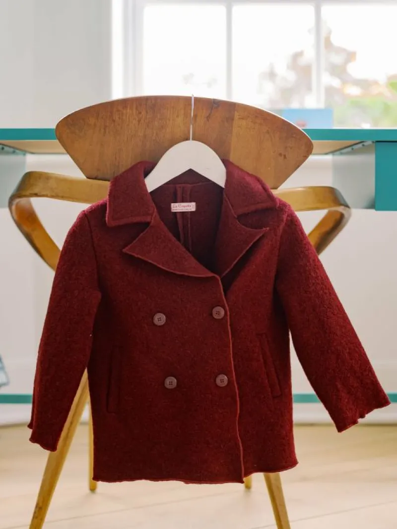 La Coqueta Coats & Jackets^Burgundy Austria Wool Boy Jacket