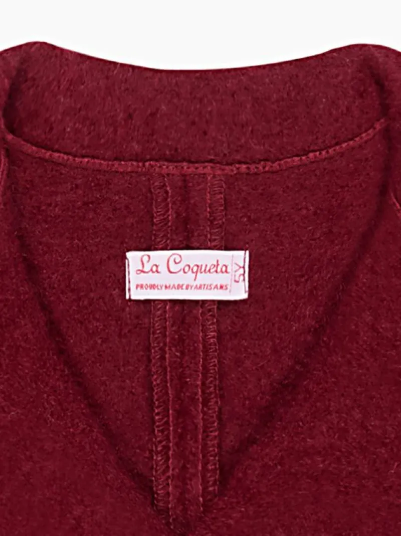 La Coqueta Coats & Jackets^Burgundy Austria Wool Boy Jacket