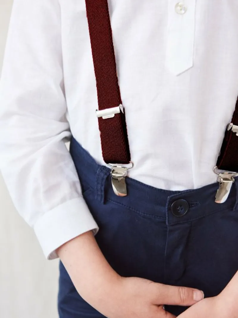 La Coqueta View All | Belts & Braces^Burgundy Boy Brace