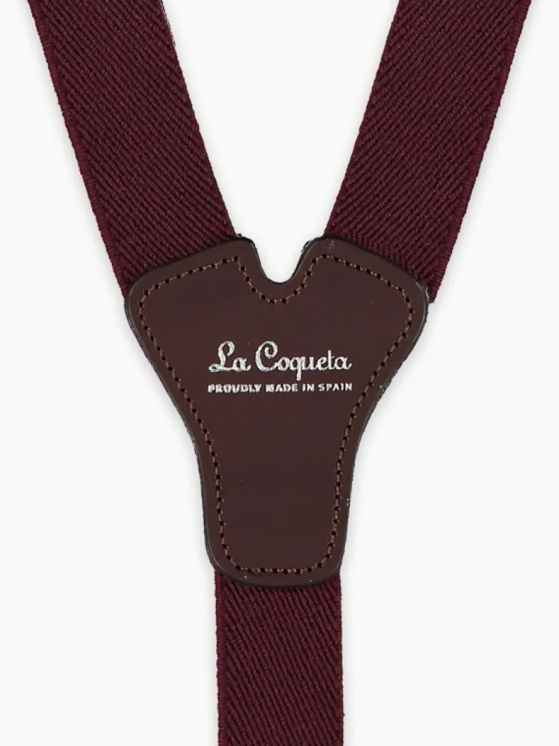 La Coqueta View All | Belts & Braces^Burgundy Boy Brace