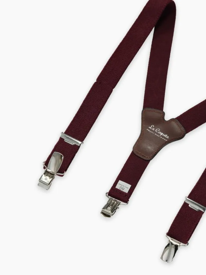La Coqueta View All | Belts & Braces^Burgundy Boy Brace