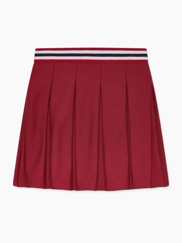 La Coqueta Skirts, Shorts & Culottes^Burgundy Isabela Girl Pleated Skirt