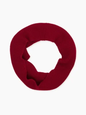 La Coqueta View All | Hats & Scarves^Burgundy Merino Kids Snood