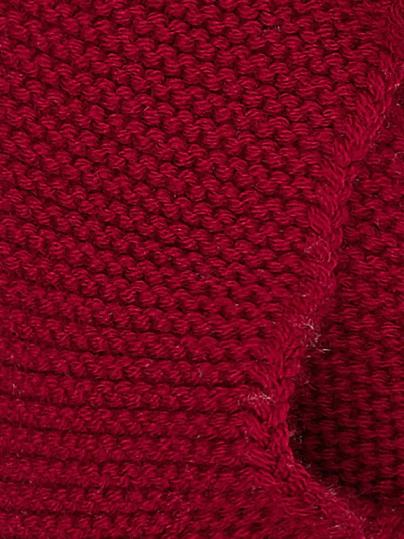 La Coqueta View All | Hats & Scarves^Burgundy Merino Kids Snood