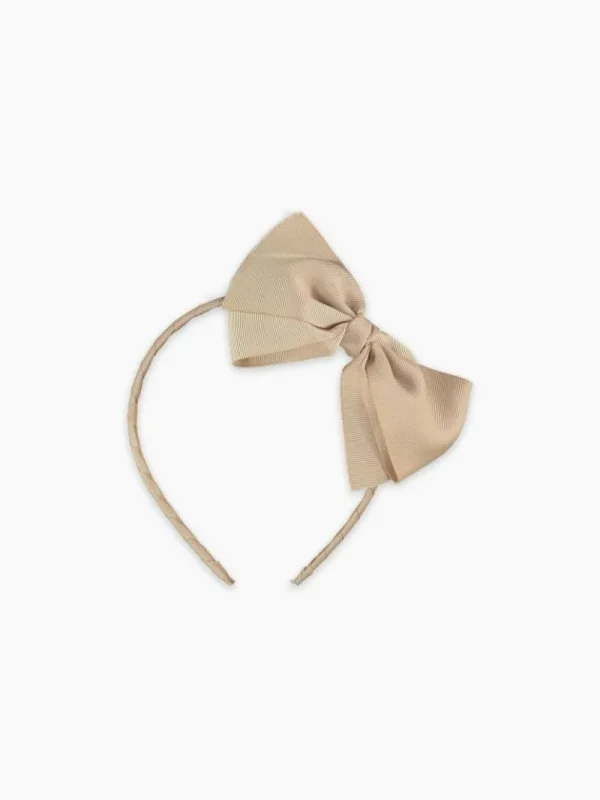 La Coqueta View All | Hair Accessories^Camel Big Bow Girl Headband