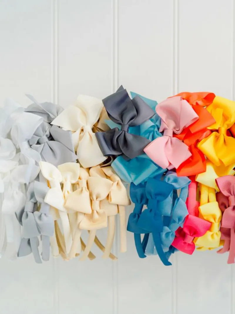 La Coqueta View All | Hair Accessories^Camel Big Bow Girl Headband