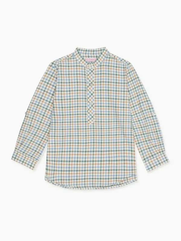 La Coqueta Shirts & Tops^Camel Check Jazmin Long Sleeve Boy Shirt