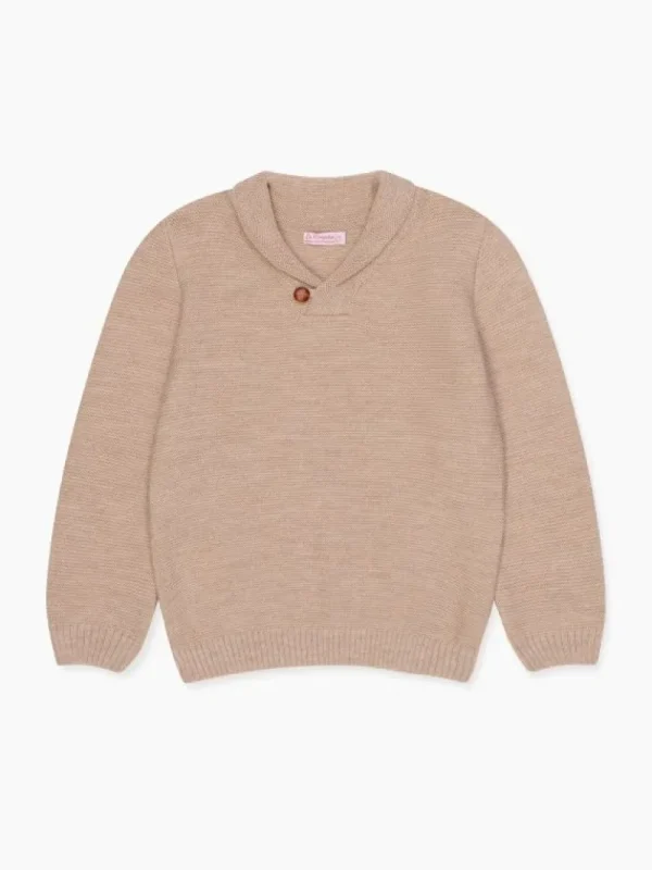 La Coqueta Jumpers & Cardigans^Camel Goyo Merino Boy Sweater