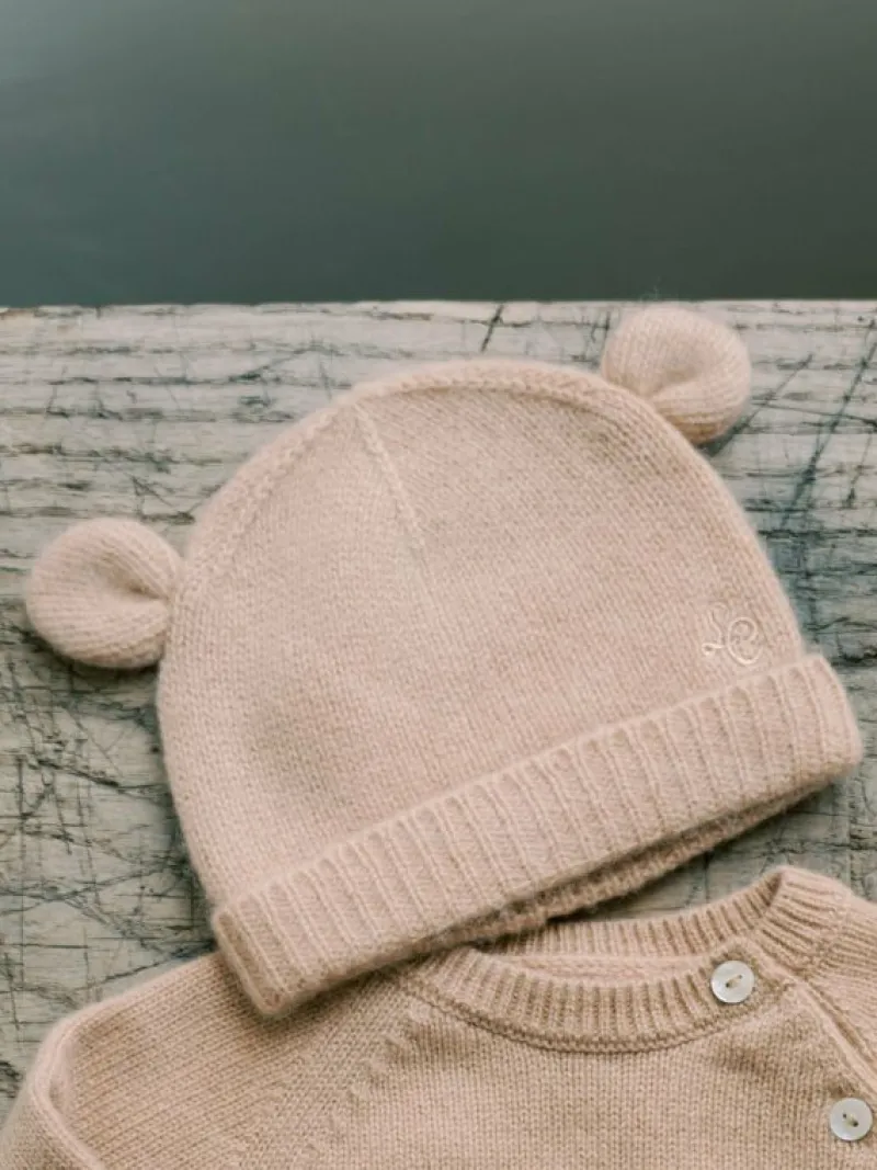 La Coqueta Accessories | Knitted Clothes & Accessories^Camel Melange Gloria Cashmere Baby Hat