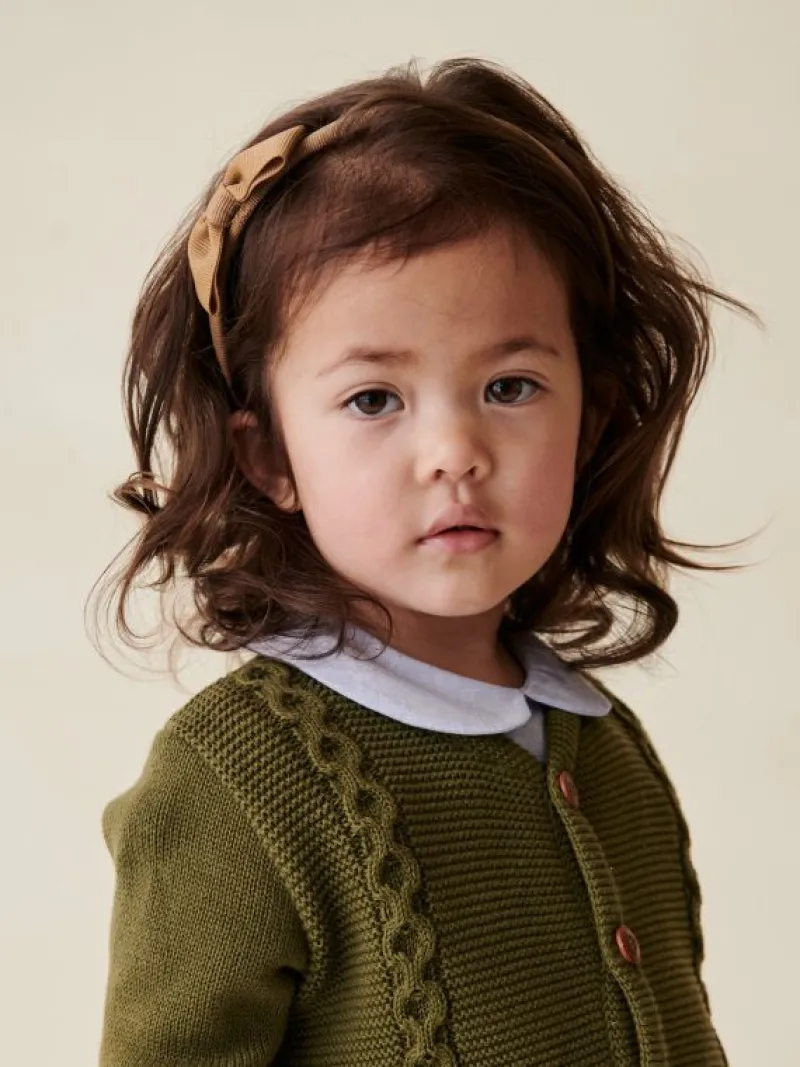 La Coqueta View All | Hair Accessories^Camel Small Bow Girl Headband