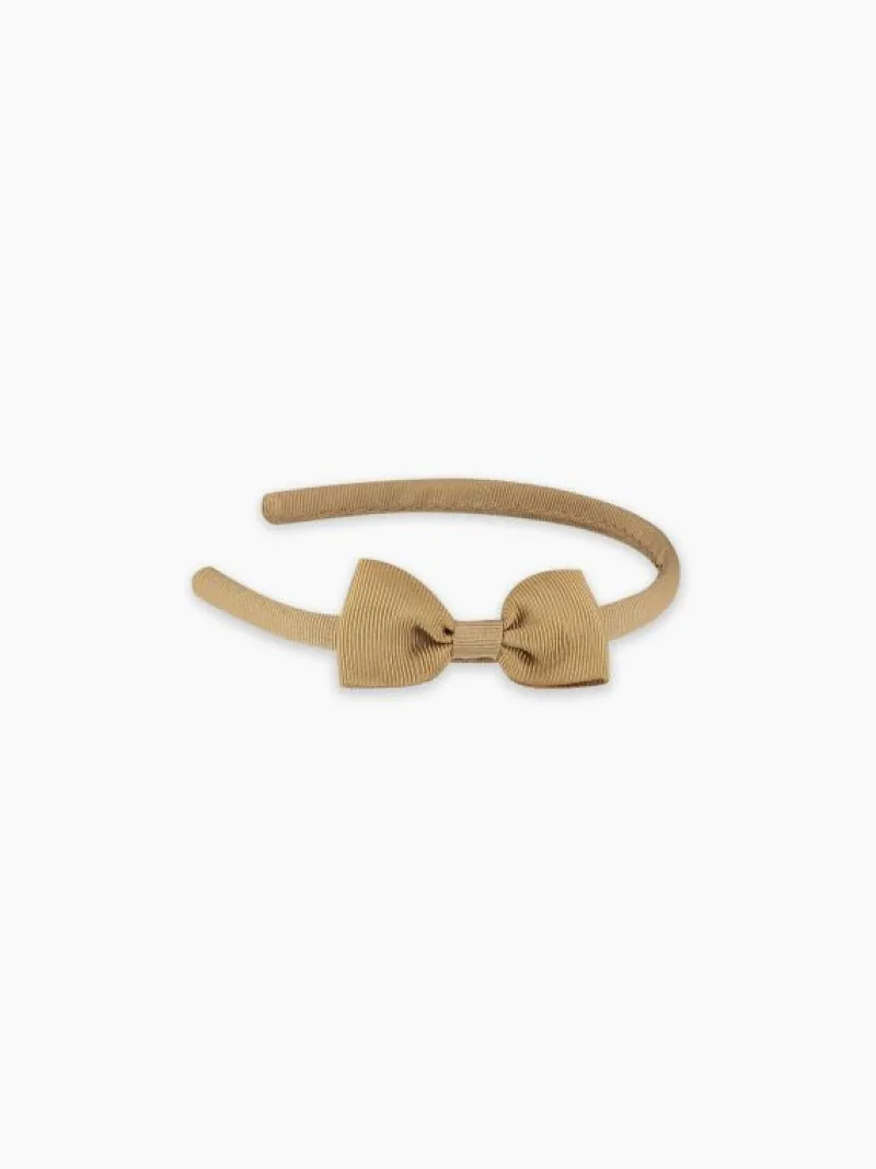 La Coqueta View All | Hair Accessories^Camel Small Bow Girl Headband