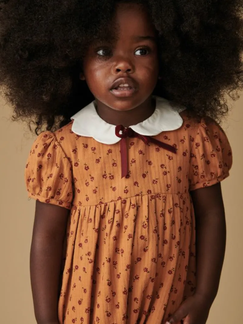 La Coqueta View All | Playsuits, Rompers & Overalls^Caramel Floral Krista Baby Girl Romper
