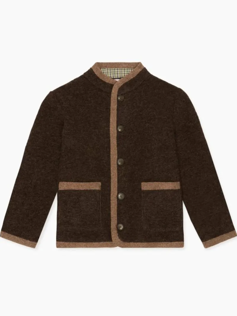 La Coqueta Coats & Jackets^Chocolate Brown Lorenzo Boy Jacket