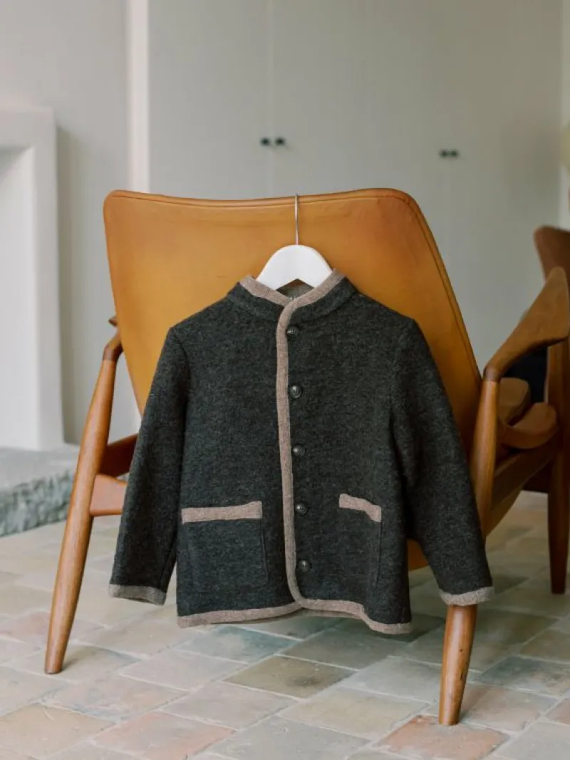 La Coqueta Coats & Jackets^Chocolate Brown Lorenzo Boy Jacket