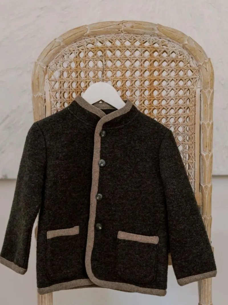 La Coqueta Coats & Jackets^Chocolate Brown Lorenzo Boy Jacket