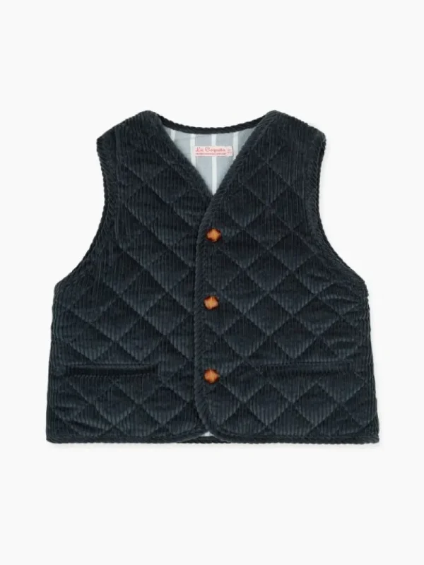 La Coqueta Coats & Jackets | Coats & Jackets^Dark Blue Caza Kids Sleeveless Jacket