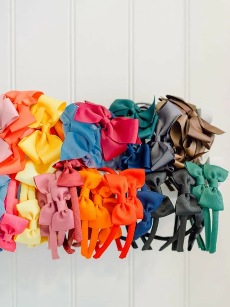 La Coqueta View All | Hair Accessories^Dark Green Big Bow Girl Headband