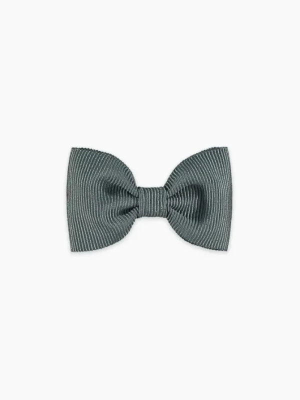 La Coqueta View All | Hair Accessories^Dark Grey Small Bow Girl Clip