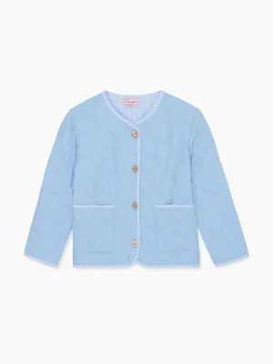 La Coqueta View All | Baby Boy^Dusty Blue Baby Jacket