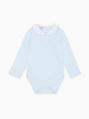 La Coqueta View All | Sleepsuits & Bodysuits^Dusty Blue Cielo Baby Body Vest