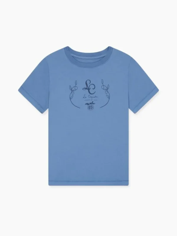 La Coqueta Shirts & Tops | Shirts & Tops^Dusty Blue Rafael Kids T-Shirt