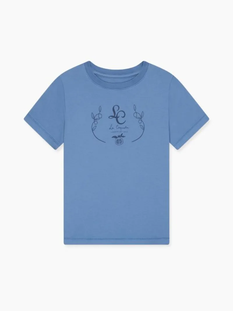 La Coqueta Shirts & Tops | Shirts & Tops^Dusty Blue Rafael Kids T-Shirt