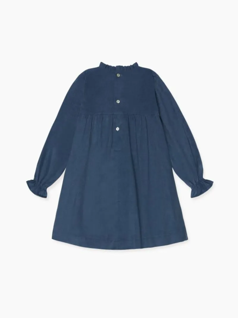 La Coqueta Dresses^Dusty Blue Roberta Girl Empire Dress