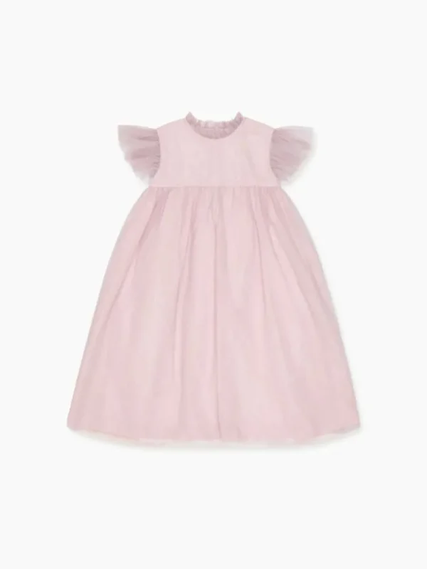 La Coqueta Dresses^Dusty Pink Estrella Tulle Girl Empire Dress