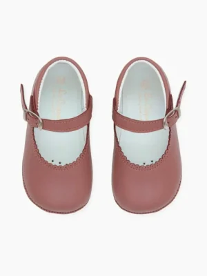La Coqueta Pre Walker Shoes | Baby & Toddler Shoes/Pre Walker Shoes^Dusty Pink Leather Baby Mary Jane Shoes