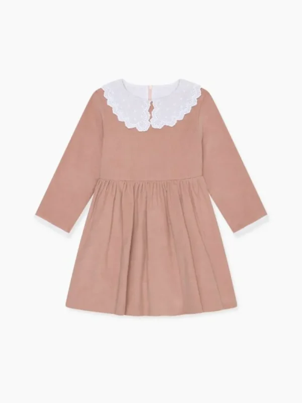 La Coqueta Dresses^Dusty Pink Mosta Girl Dress