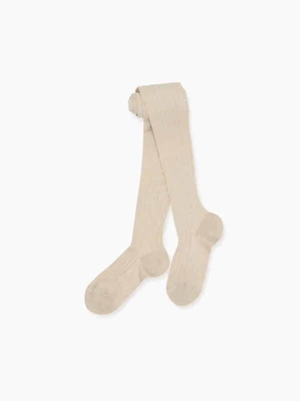 La Coqueta Socks & Tights | View All^Gold Lurex Girl Tights