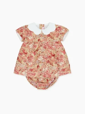 La Coqueta View All | Baby Girl^Green Floral Arabella Baby Girl Set