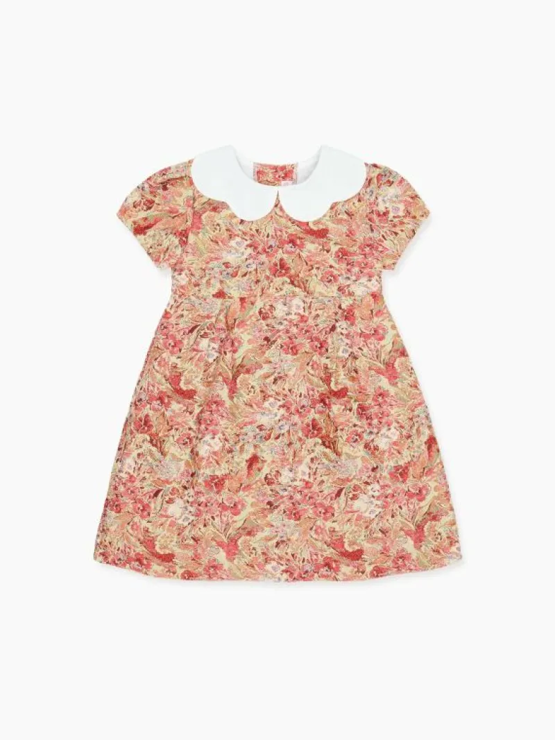 La Coqueta Dresses^Green Floral Arabella Girl Dress
