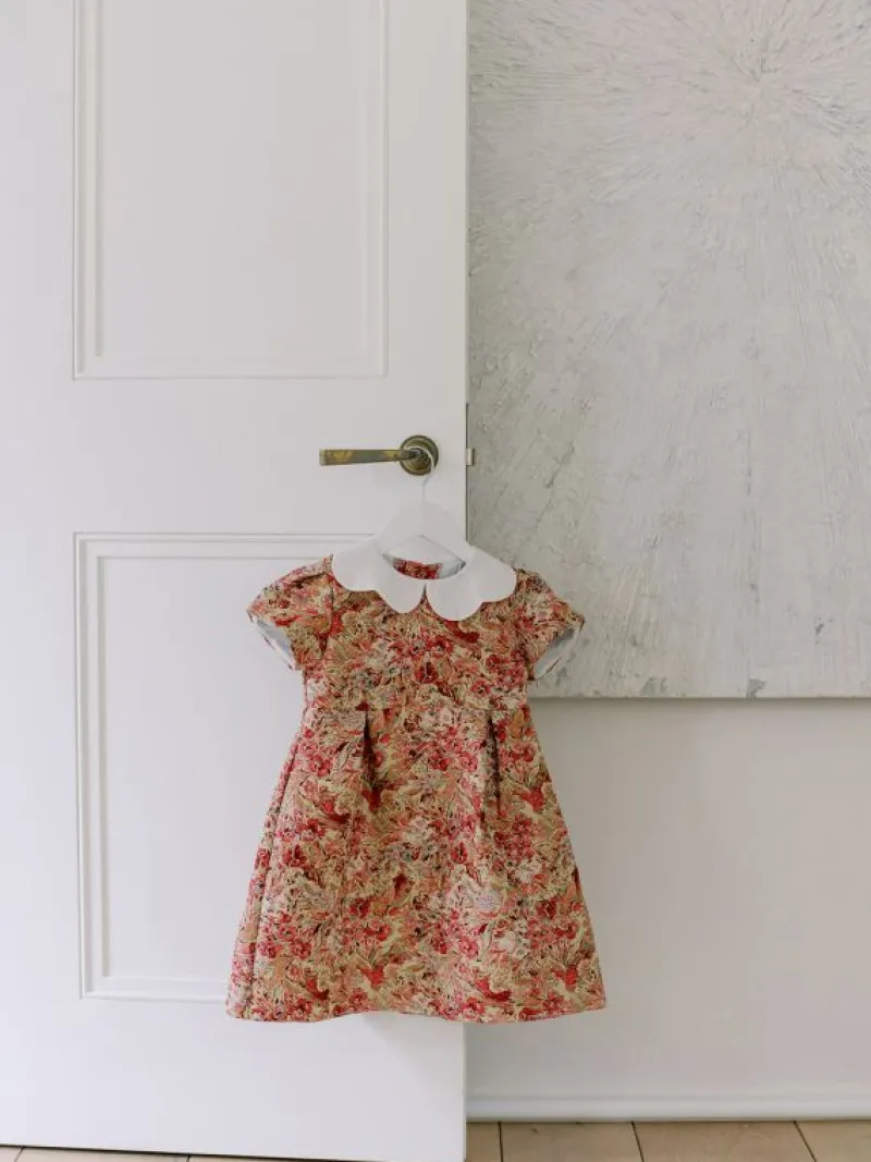 La Coqueta Dresses^Green Floral Arabella Girl Dress