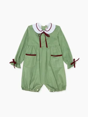 La Coqueta View All | Playsuits, Rompers & Overalls^Green Granada Baby Girl Romper