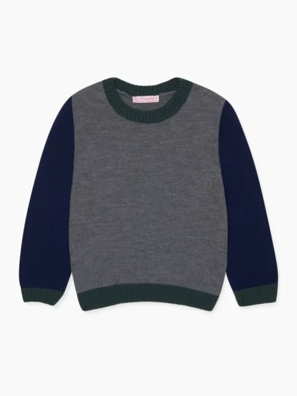 La Coqueta Jumpers & Cardigans^Grey Ancla Merino Boy Sweater