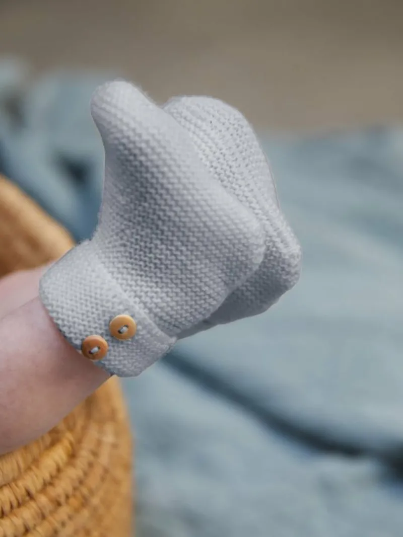 La Coqueta Baby Boots | Baby & Toddler Shoes/Baby Boots^Grey Melange Cruz Merino Baby Booties
