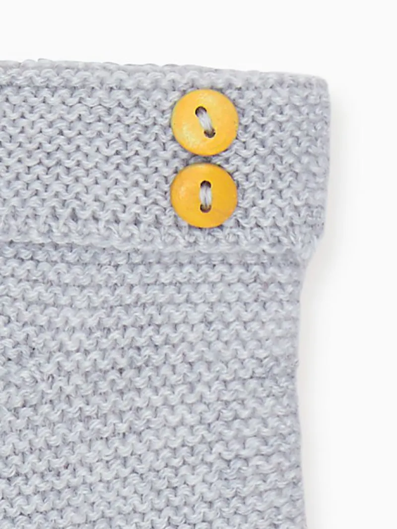 La Coqueta Baby Boots | Baby & Toddler Shoes/Baby Boots^Grey Melange Cruz Merino Baby Booties