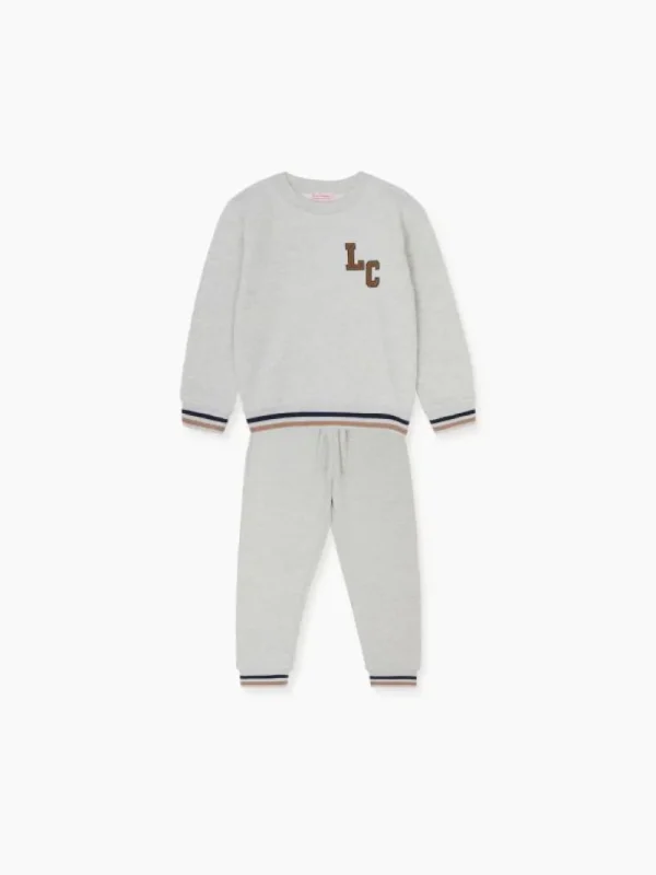 La Coqueta Pants, Jeans & Shorts | Shirts & Tops^Grey Melange Pernille Kids Tracksuit